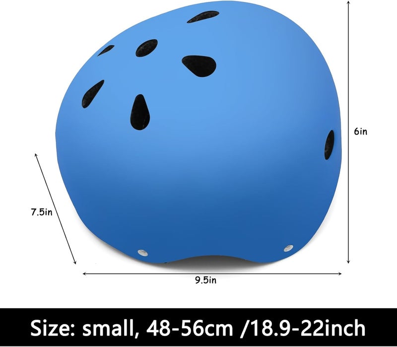 salepo Kids Bike Helmet, Toddler Helmet for Kids Ages 3-5-8, Skateboard Helmet with Knee Elbow Wrist Pads for Boys Girls, Adjustable Protective Gear Set for Skating Bicycling Roller - Image 2